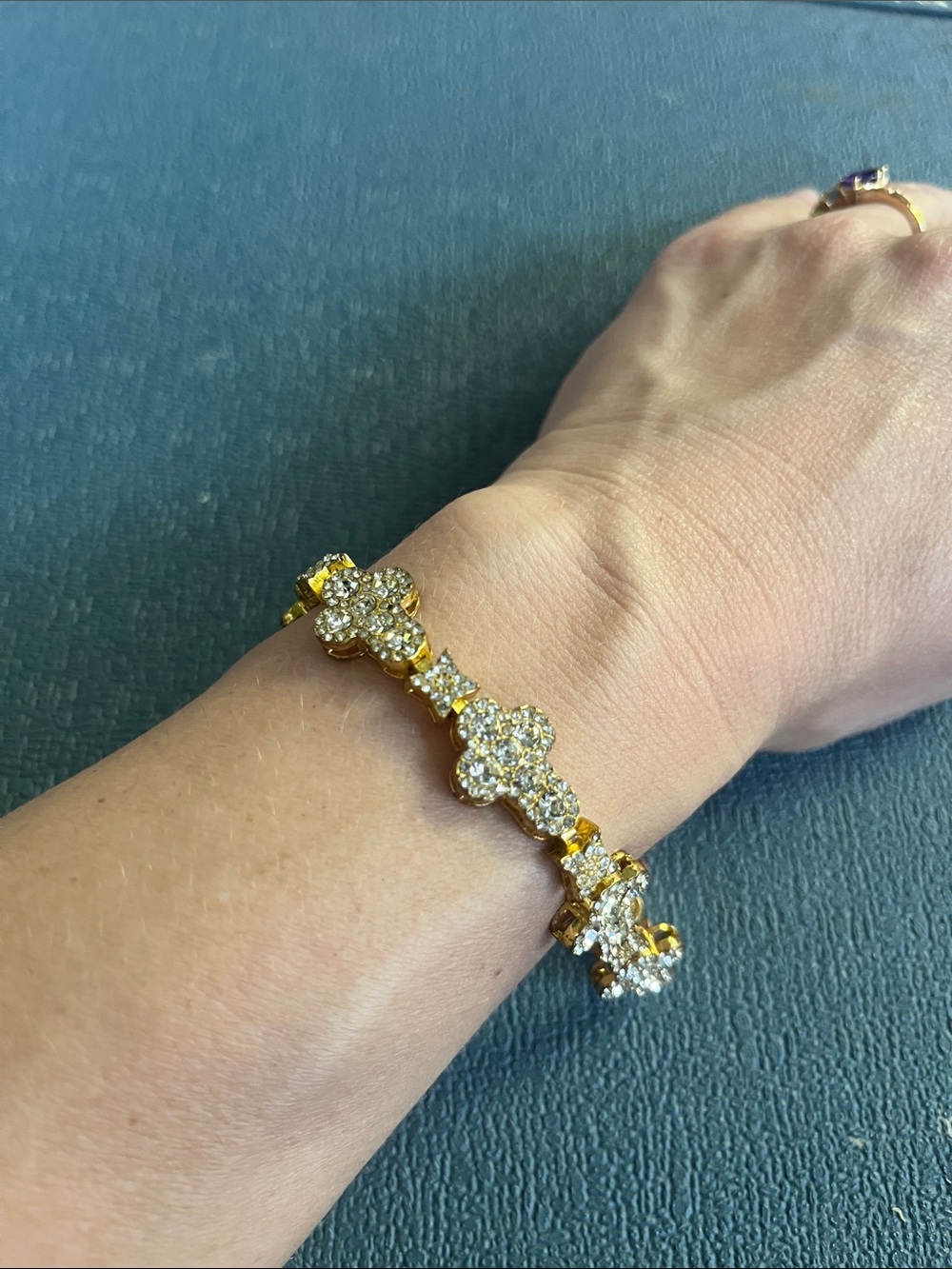 Gold-Tone Crystal Bracelet